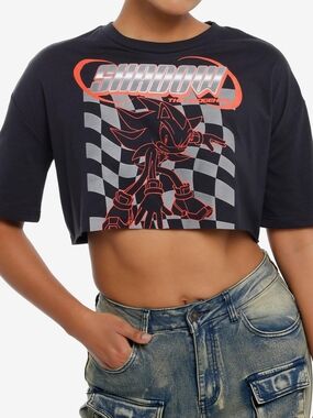Shadow The Hedgehog Super Cropped Graphic Tee